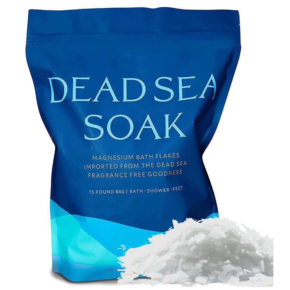 OEM/ODM Pure Magnesium Bath Flakes Relax Muscle Organic SPA Bulk Foot Epsom Bath Salt Flakes Dead Sea Bath & Foot Soak