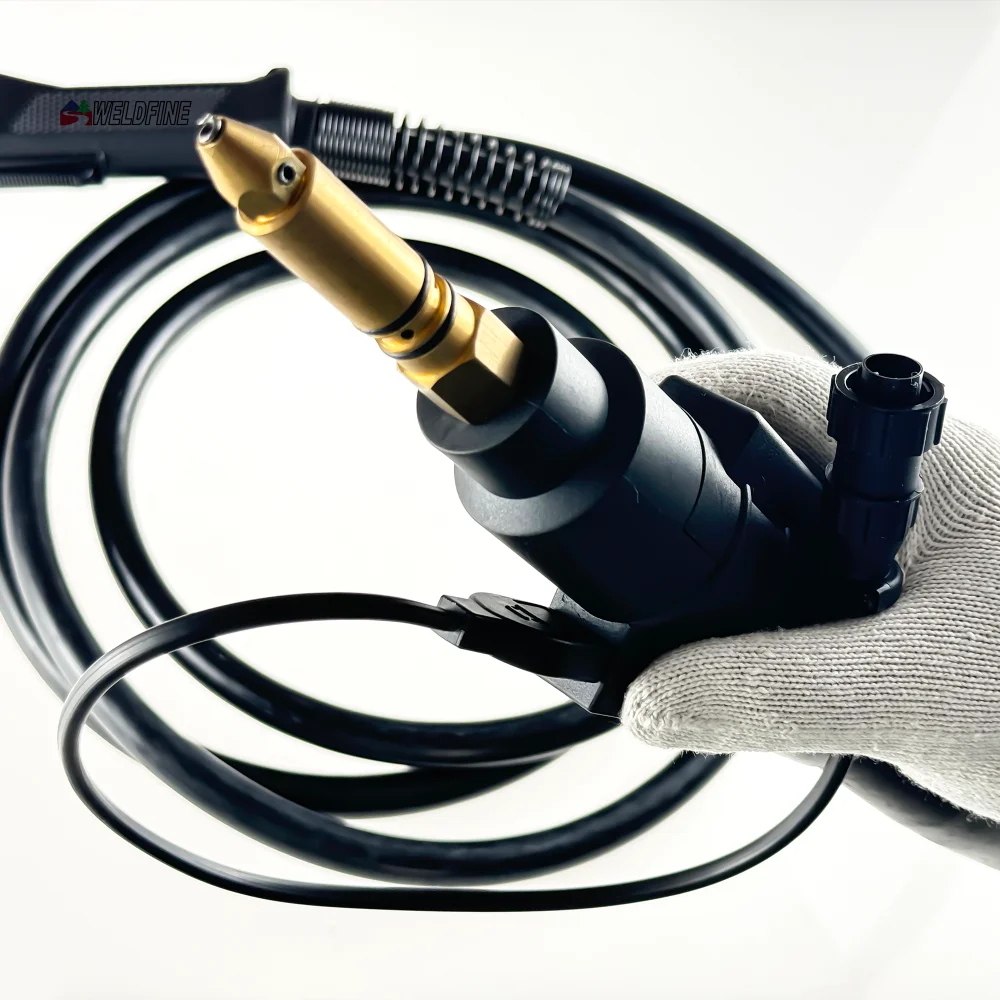 Professional 400A MIG Welding Torch Tweco Air Cooled Gun with Euro Fitting 15FT Length-for Advanced Welding Applications