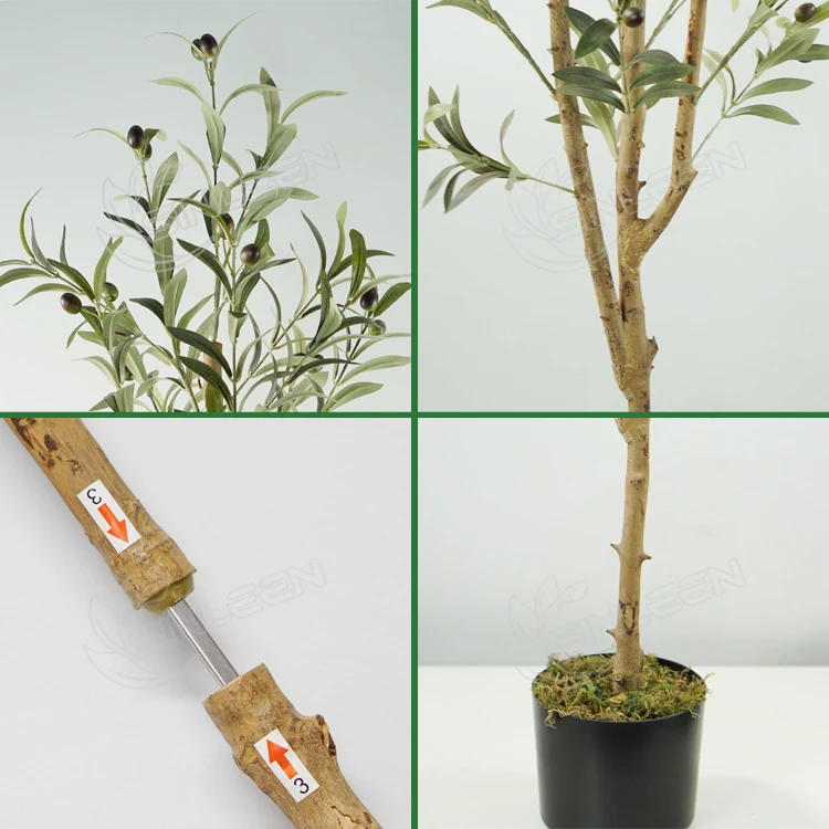 Faux Artificial Plant Silk Home Decor 180 Cm Indoor Decoration Bonsai Hot Selling Olive Tree For Sale