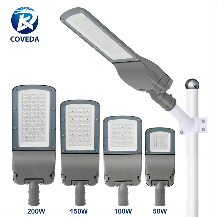 COVEDA Wholesale IP66 Waterproof Road Light 50W 100W 150W 200W Outdoor Lighting LED Street Light