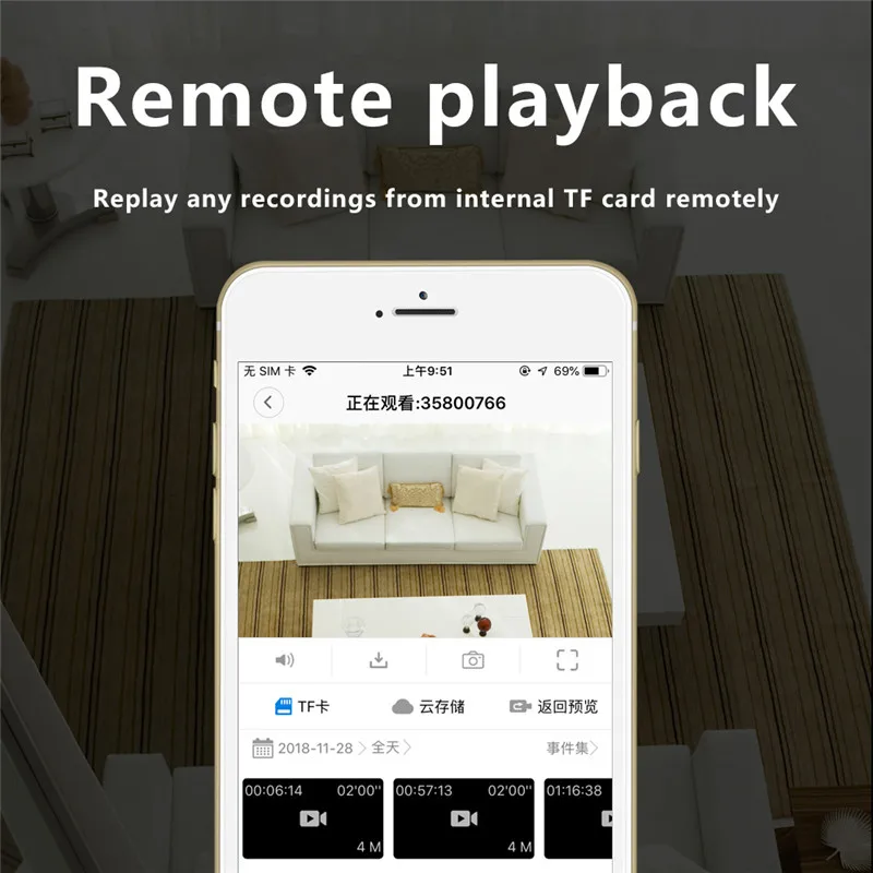 Regis HD U21 Smart Wifi USB Camera Real-time Surveillance IP Camera Spy Micro AI Human Detection Mini camera Support 128G