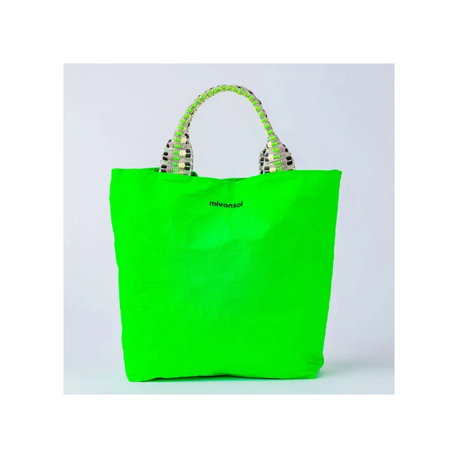 [MIYANSOL] Корейская популярная зеленая моющаяся Экологически чистая сумка Tyvek на плечо эко-сумка Маленькая женская