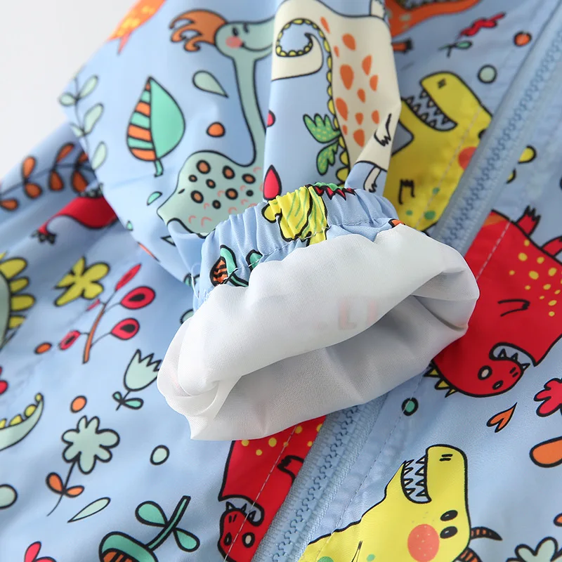 2021 Hot Selling Children Kids Boys Baby Clothing Dinosaur Printing Jackets Coats with Hooded