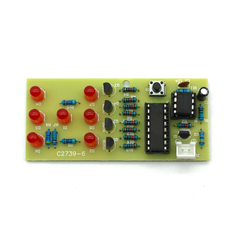 
Educational Electronic Toy 5mm Red Led 4.5-5v Electronic Fun Printed Circuit Board Diy Kit 