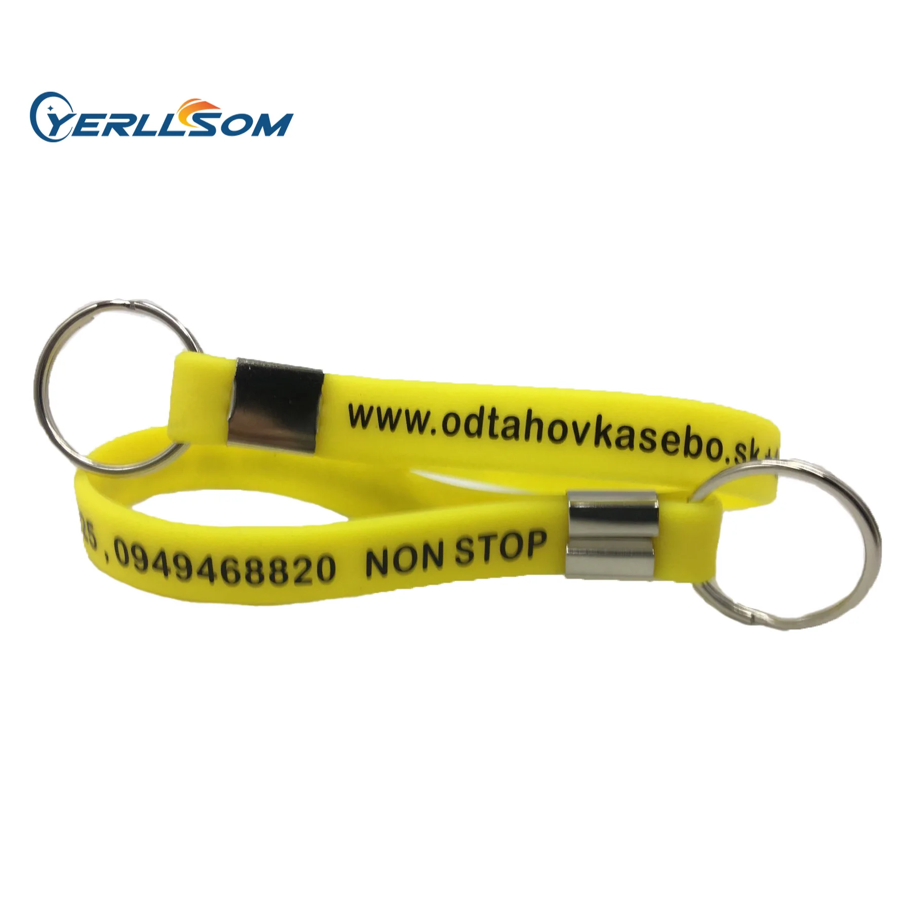 Popular Silicone Keychain Wholesale Hot Sale Personalized Custom Silicone Bracelet Keychain