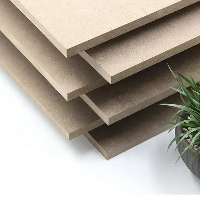 factory price 15mm 16mm plain MDF fiberboard for interior decoration furniture cabinet