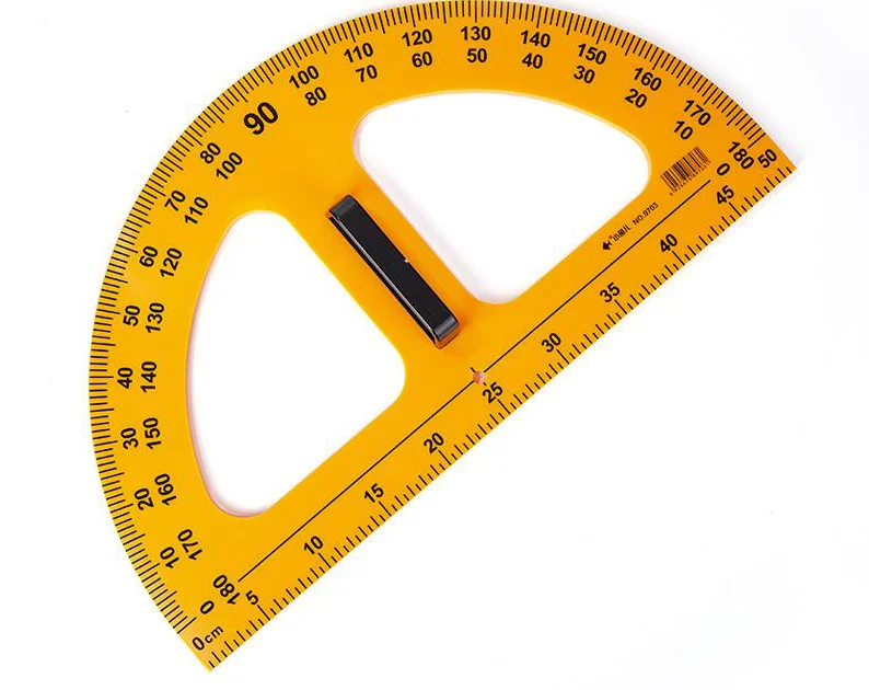 
Fingerling Manufacture Factory Teaching Protractor Ruler Angle Measuring tools 0-180 degree 