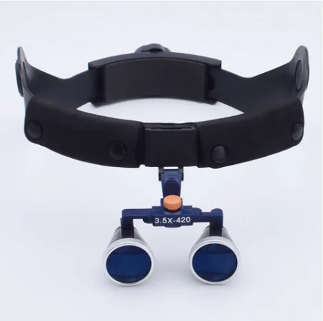 Chenwei Pet Surgery Two way Screw Threa Head Glass frame type Medical Headlight 2.5X 3.5X Dental Loupes