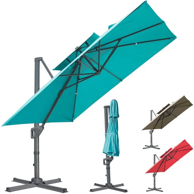 2021 garden umbrella color customizable outdoor sunshade with skylight