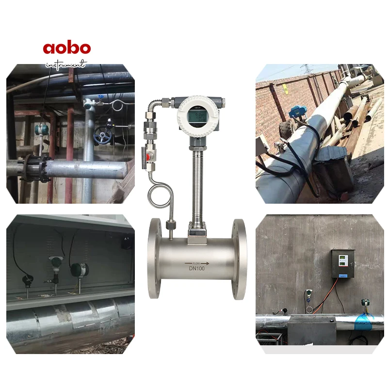 hydrogen co2 argon hydrogen gas hot steam measuring ifm integrated insertion vortex flow meter flowmeter