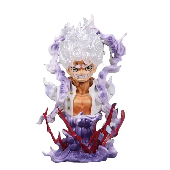 Besti 18cm Anime One Piece Figure Sun God Nika Gear 5 Luffy Action Figurine Monkey D Luffy Bust Statue PVC Collectible