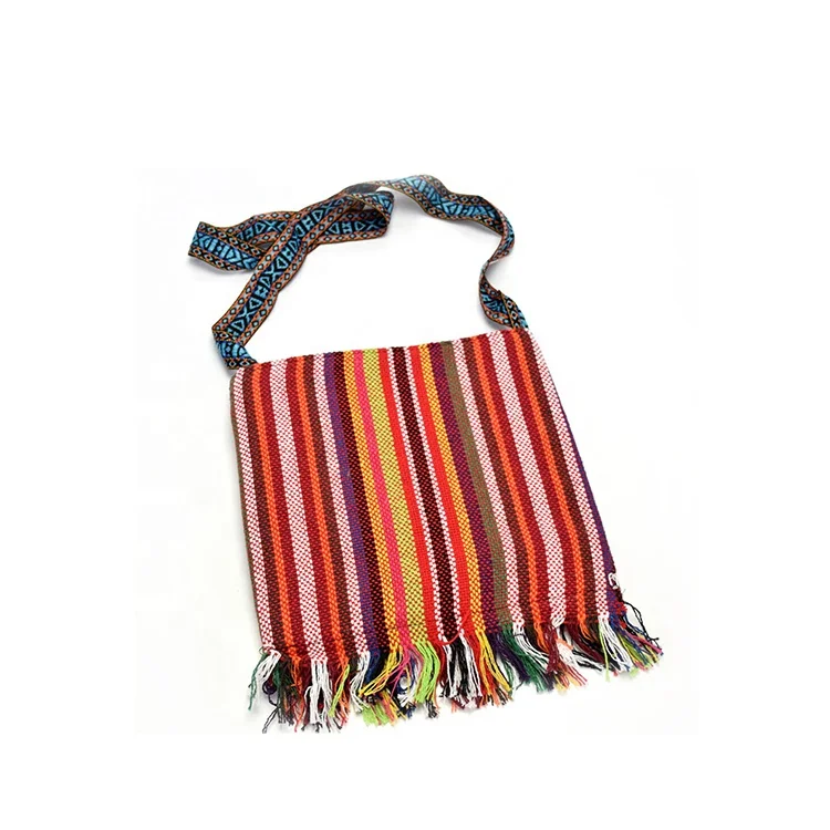 Huahao  She Ethnic Group Ethnic Shoulder Hippie Tassel Vintage Tote Messenger Embroidery Boho Bag