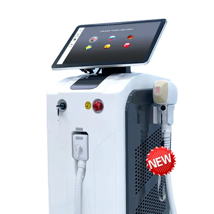 High Power 4 Waves Diode Laser 808 810nm Medical CE Approved Fiber Coupled Diode Laser Hair Removal Machine