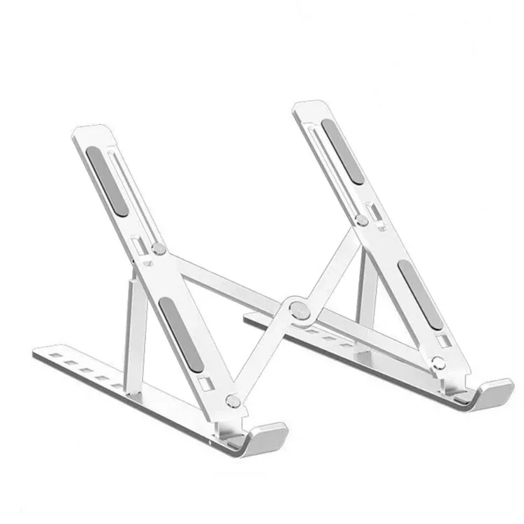 
Ergonomic Flexible Folding Height Adjustable Aluminum Foldable Portable Adjustment Desktop Laptop Notebook Holder Riser Stand 
