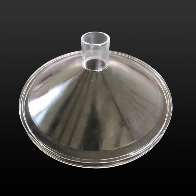 Customized CNC Clear Transparent Quartz Funnel