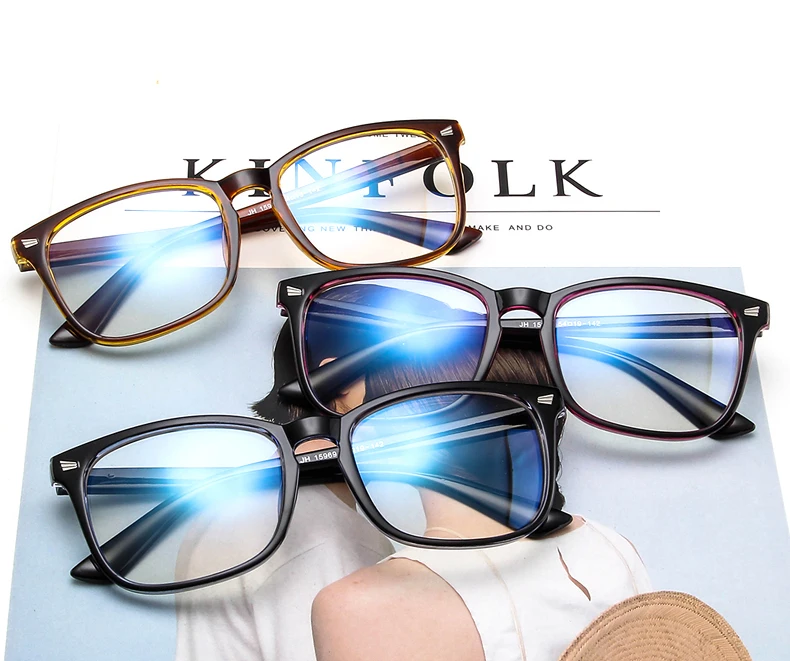 High Quality Korean Trend Optical Frame Retro Blue Light Blocking Glasses Custom