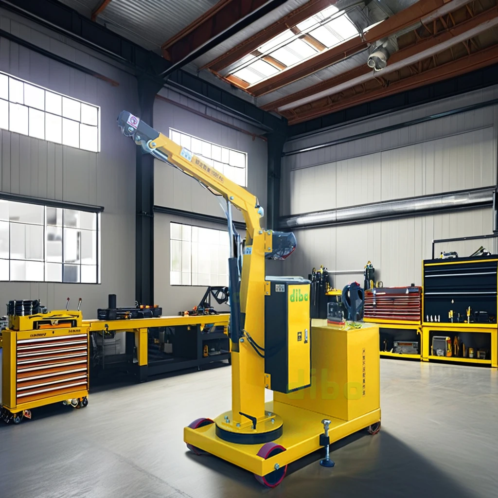 Counterbalanced swivel crane 360° electric lift/lower high/low speed Heavy duty 1000kg electric Compact Cranes Narrow Spaces
