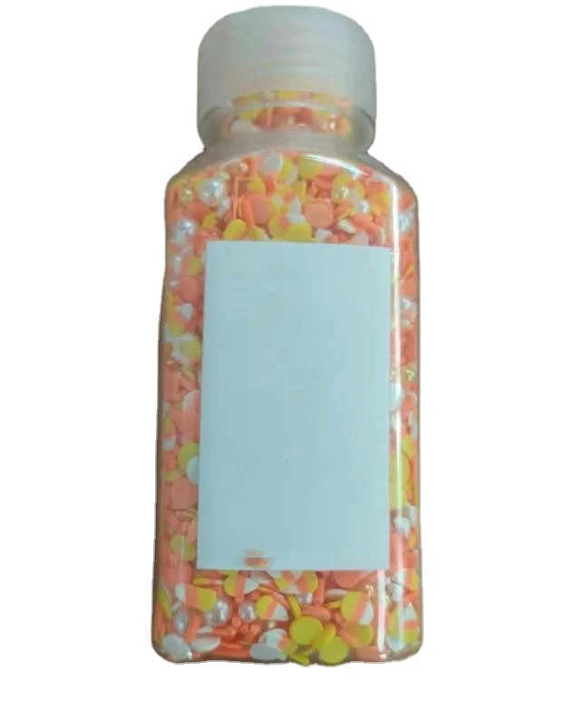 Хит продаж нетоксичный мульти-разбрызгиватель конфетти 5 8 унций банка из полимерной глины для украшения тортов