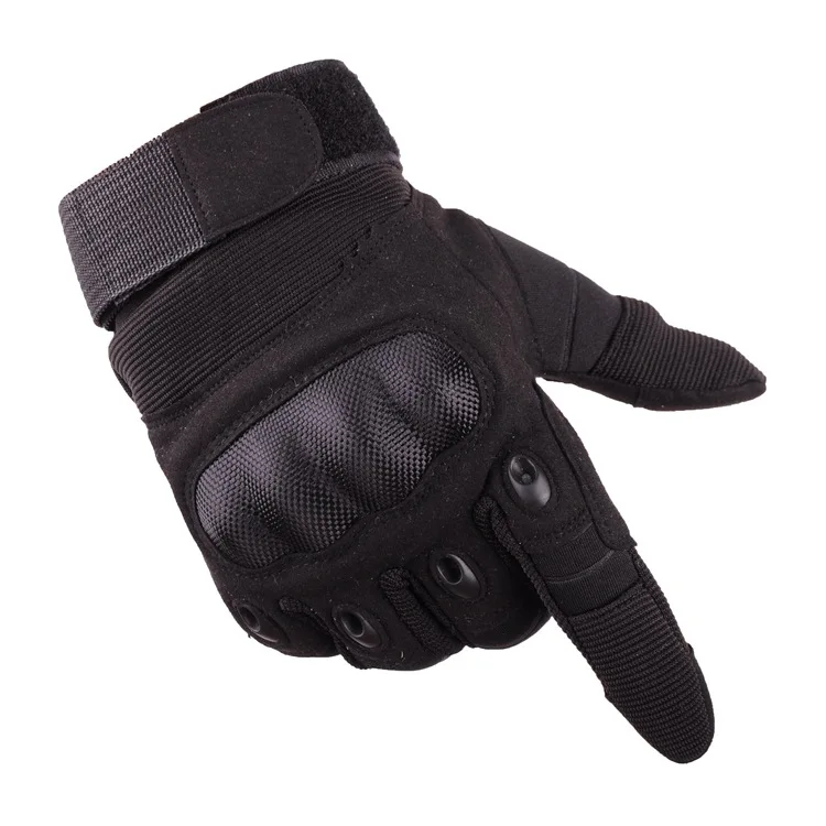 Multifunction Carbon Fiber Full finger hard knuckle tactical gloves high quality police tactical military Fighting gloves