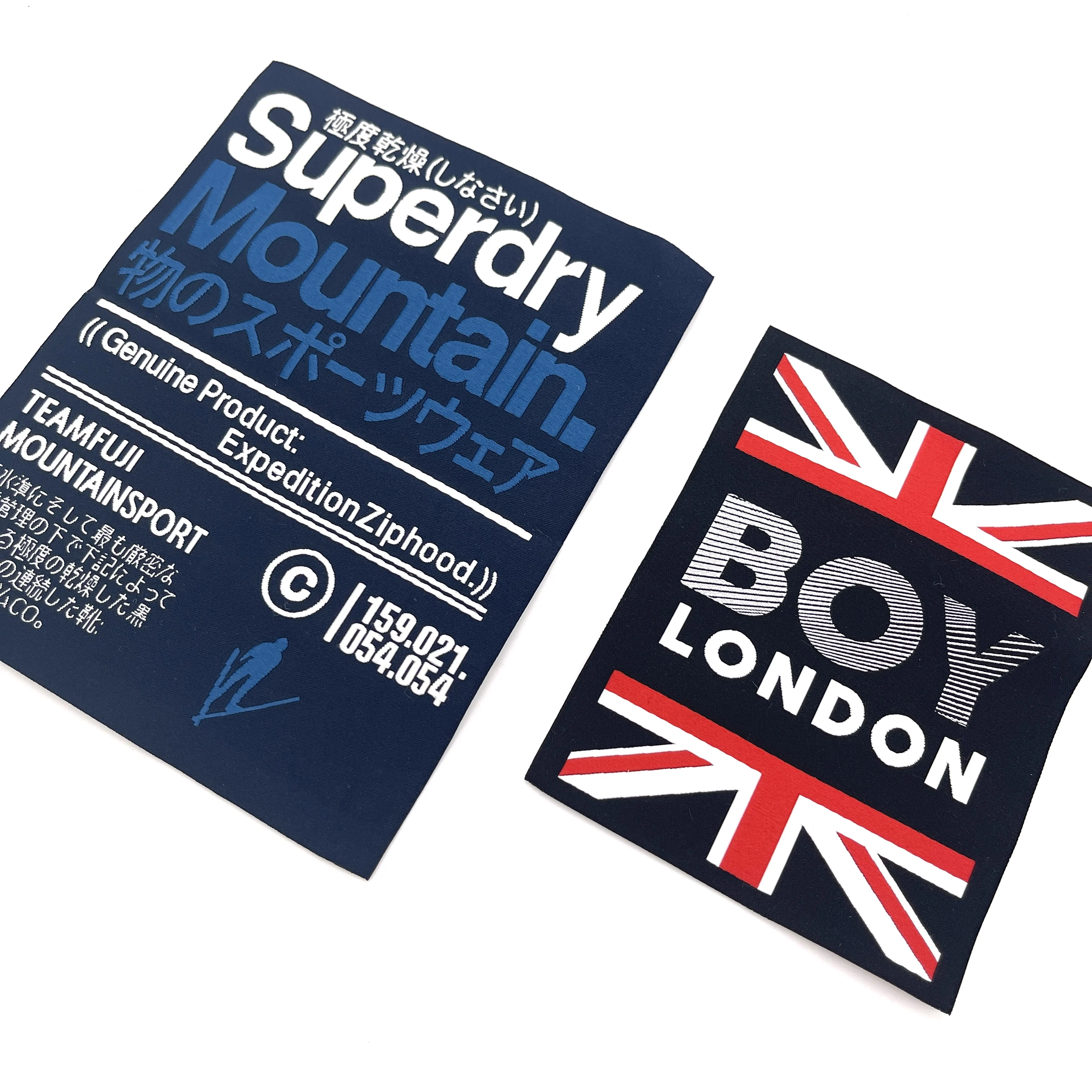 Certificate Brand Name Clothing Garment Tag Damask Soft Polyester Custom Logo Satin Woven Label