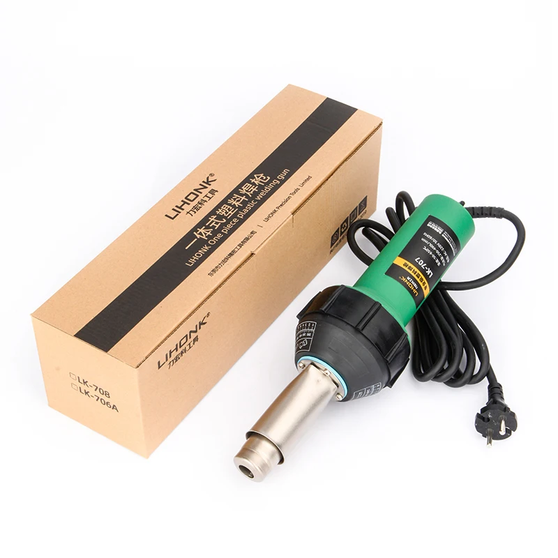 LK707-2  plastic welding kit hot air welding gun electric heat weld torch 1600 watts professional welder tool