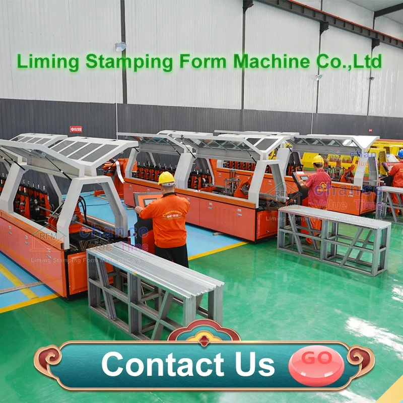 Liming Two in one Building material Fast speed c channel roll forming machine Omega profile light steel keel rolling machine