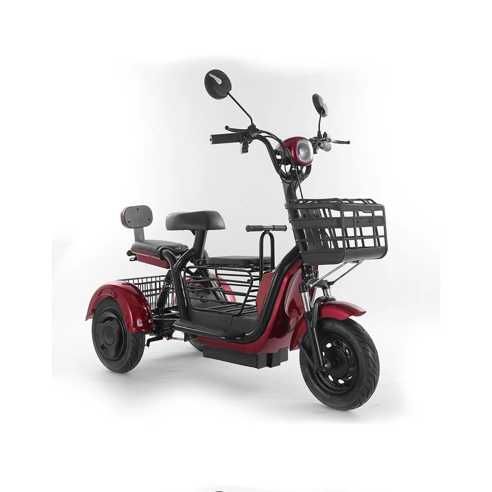 Wholesale 800W Cargo Electric Tricycle Long Range Electric Bicycle 3 Wheels Electric Scooter