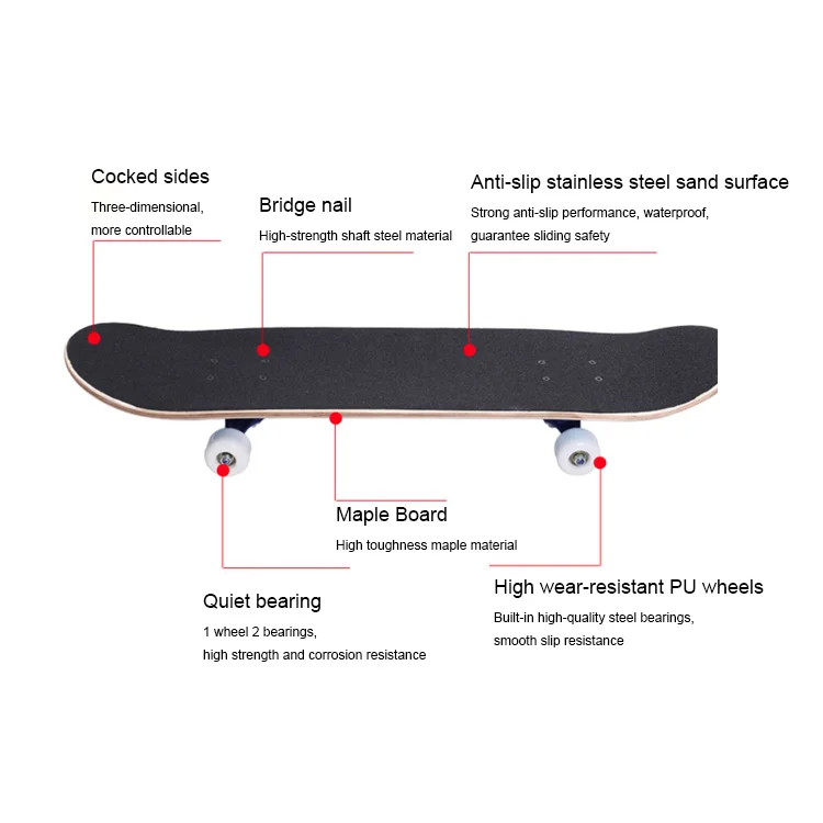 Best Selling Pro Skateboard,Canadian Maple Complete Skateboard for kids,adults,professional skateboard for beginners