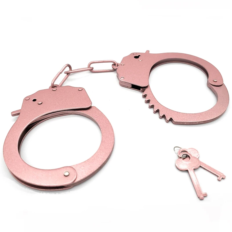 Sex Set Adults Couples Handcuff Hand Sets Sale Sexy Toy Security Bracelet Stainless Steel Double Lock Disposable Bdsm Handcuffs