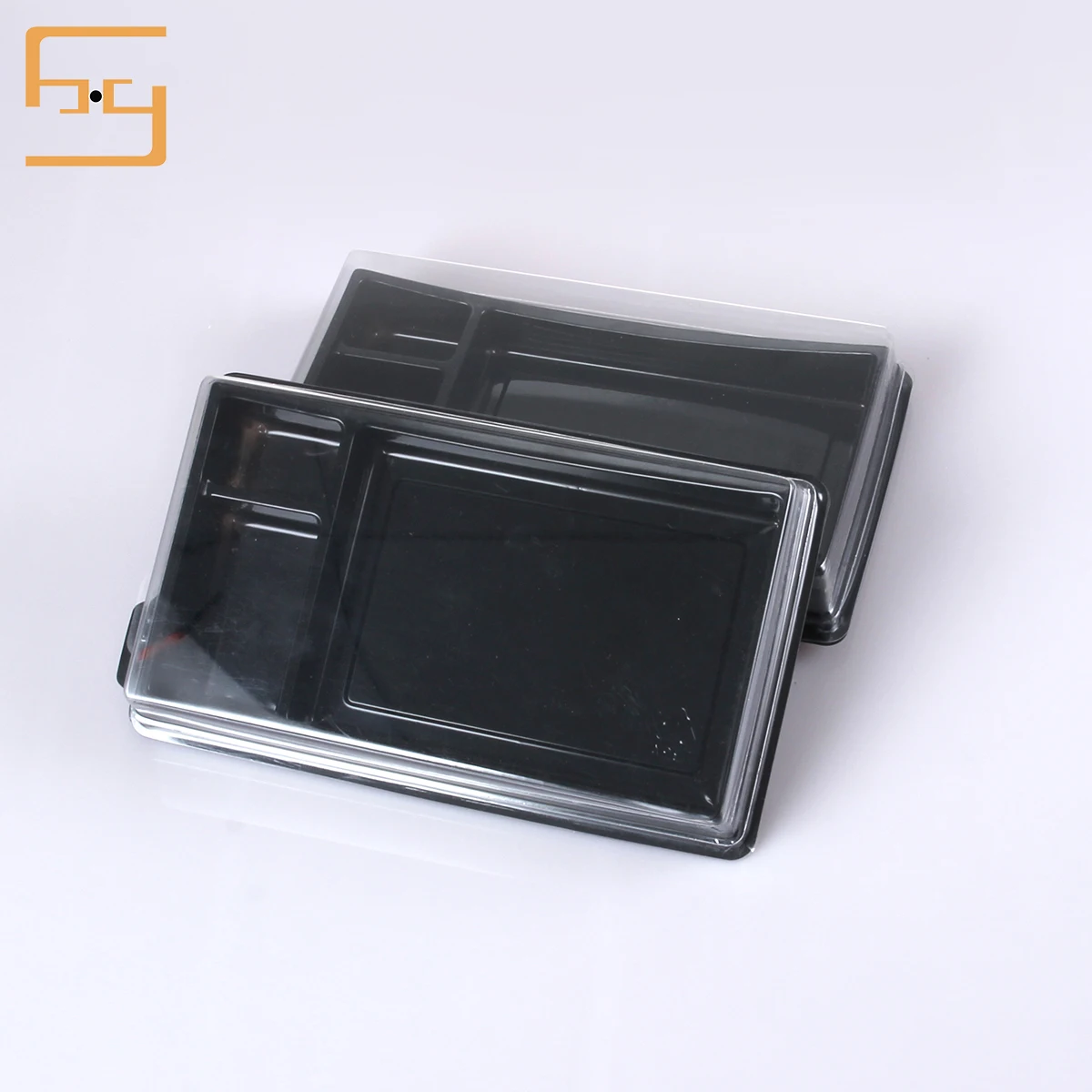 Custom Eco-Friendly Cornstarch Meat Fresh Fish Meat Chicken Fruit Blister Black Frozen Food Plastic Tray