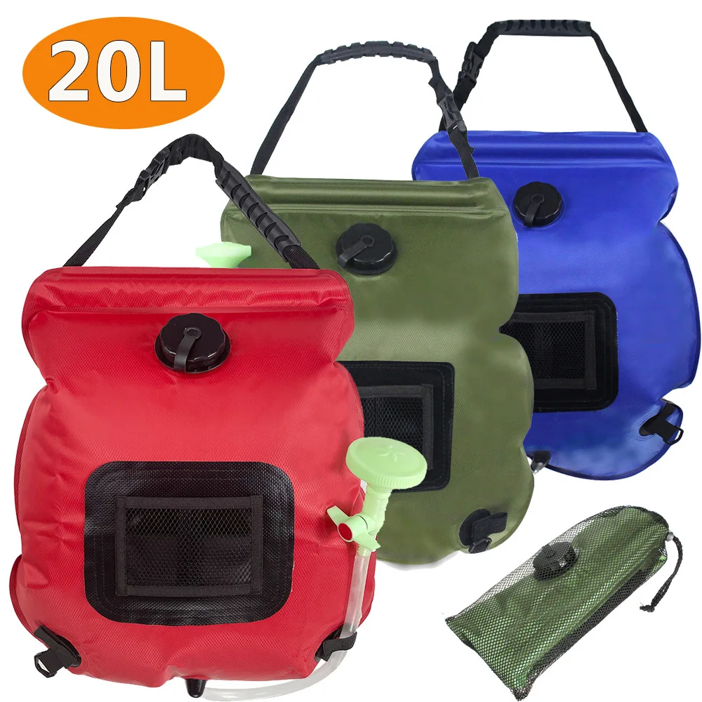 Sale 5 Gallons Camping Mini Outdoor Heated Travel Custom Gift Tote Hanging Solar Powered 20L Mesh Pvc Man Bag Portable Shower
