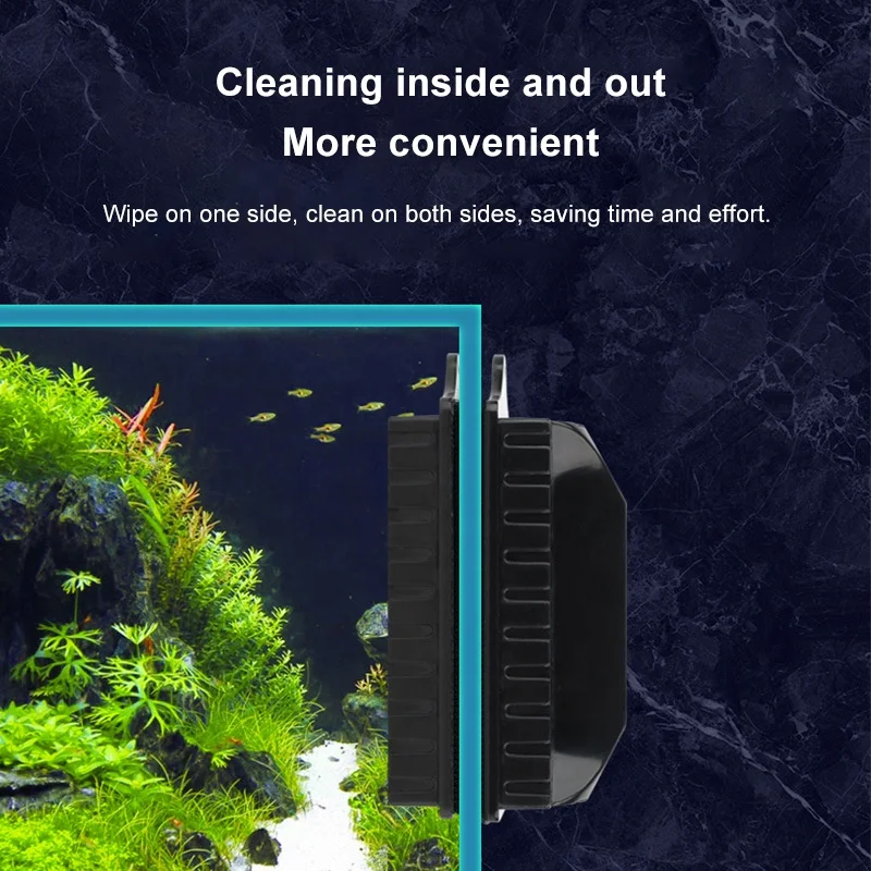 Floating Fish tank aquarium brush Aquarium Fish Tank Glass Algae Scraper Cleaner Tool Aquarium Magnetic Cleaner Magnets Brush