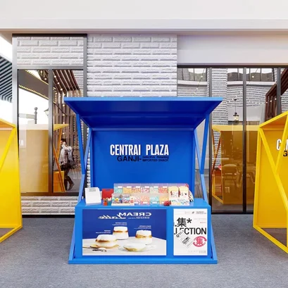 Outdoor Activities Display Frame Tents Iron Trellis Night Market Booth Promotion Kiosk Stall ice cream street food cart
