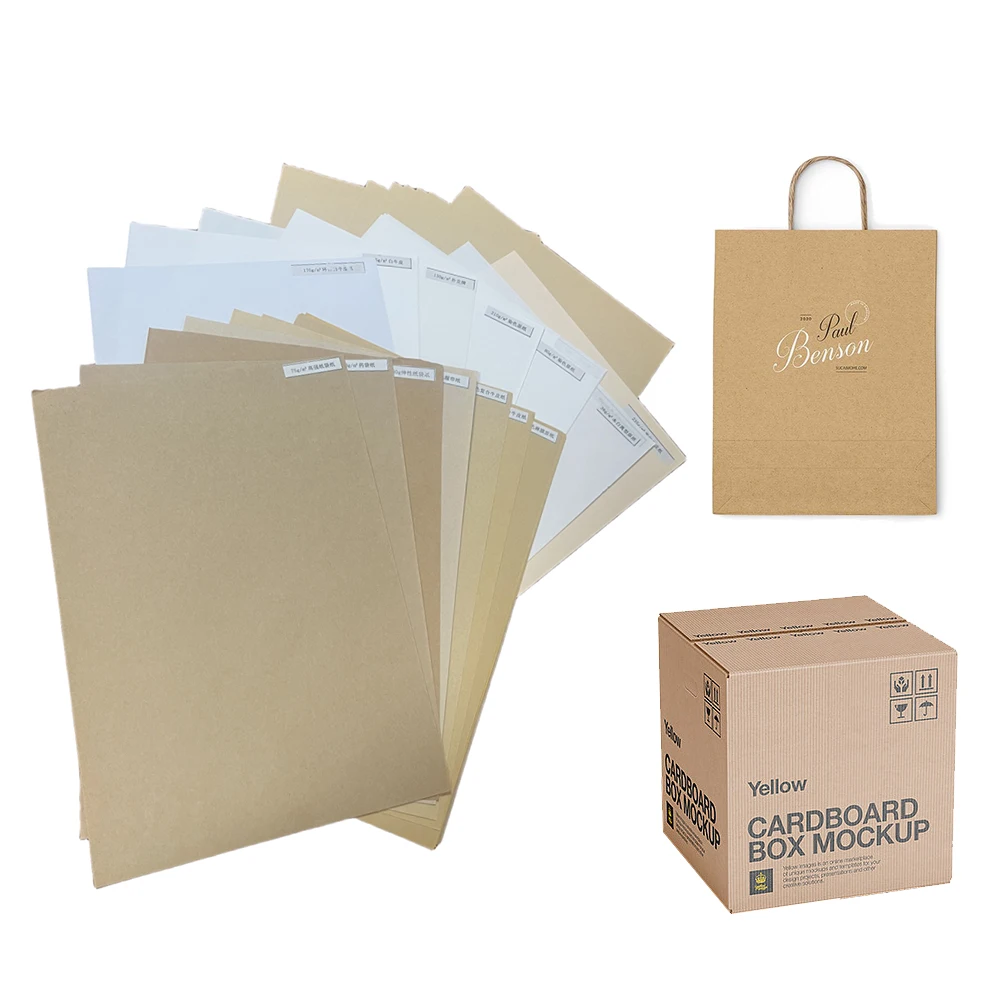 Wholesale Custom Logo Blank Kraft Cardboard Paper Boxes Kraft Paper Food Box