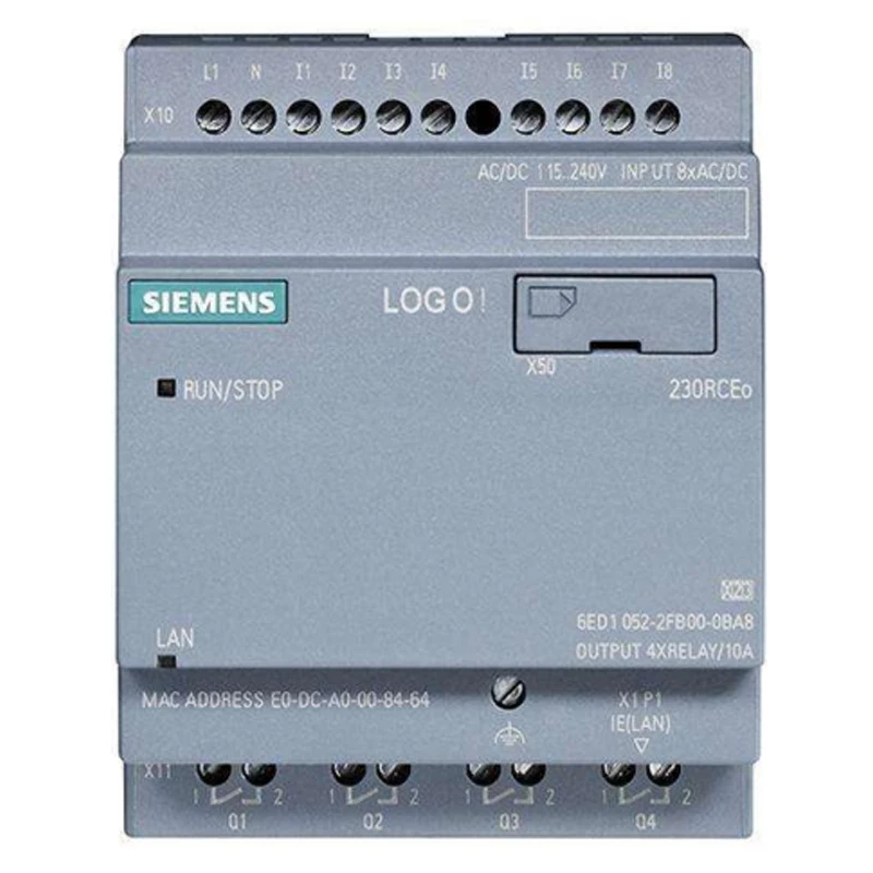 Оригинальный 6ED1055-1FB00-0BA2 Siemens Модуль расширения логотипа PLC DM8 230R