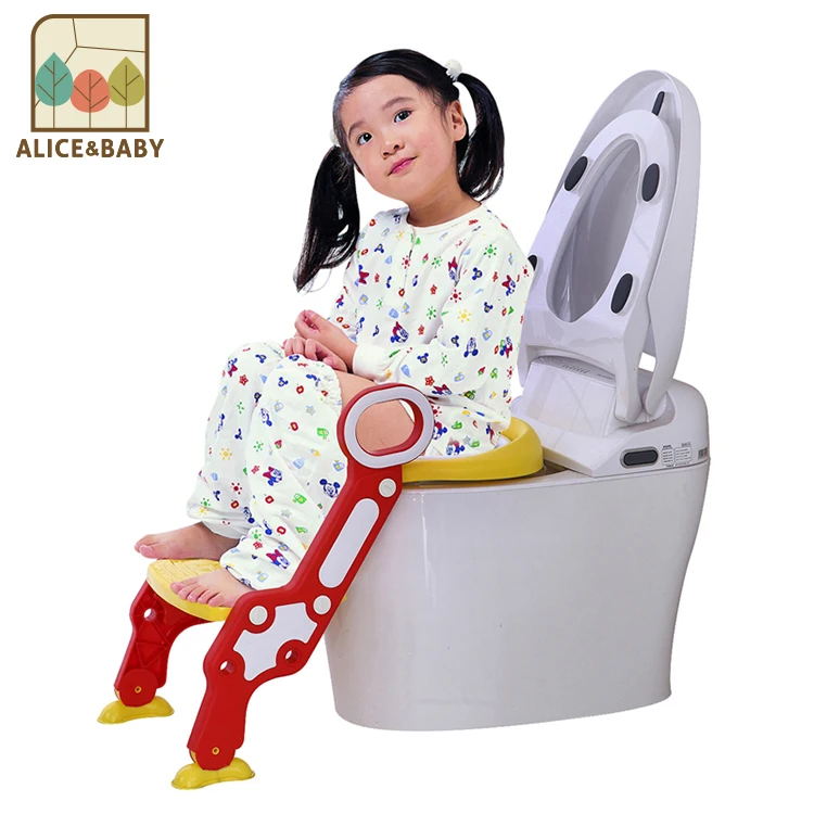 
Hot sell adjustable chair folding toilet training baby plastic step stool 