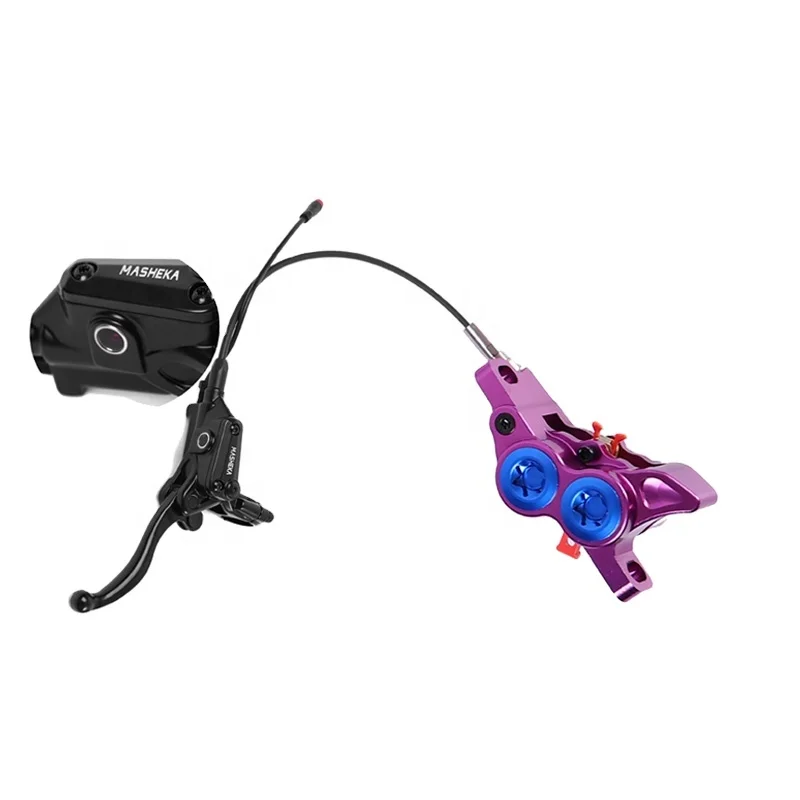 MASHEKA Factory Manufacturing HB427-4M High Speed 120km/h Electric Bicycle Scooter Hydraulic Disc Brake MTB Big 4 Pistons Hy