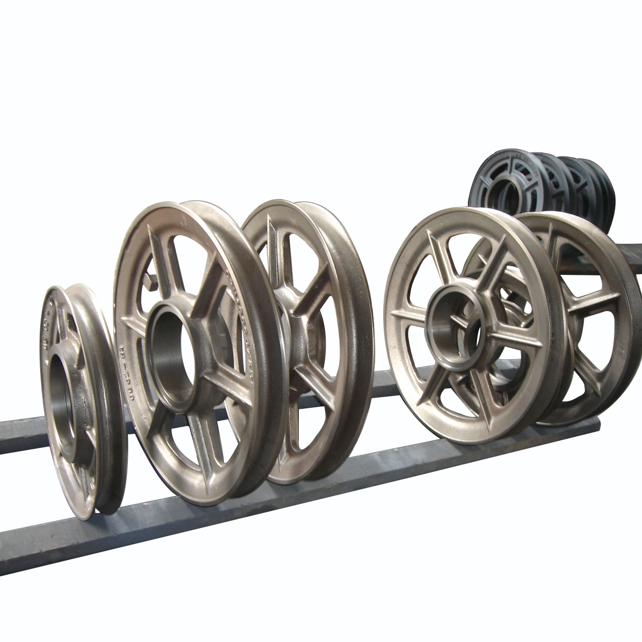 Sand Casting  Service Steel  Iron Pulleys Wheels V Belt Pulley Flywheel Free Energy Generator 50 Kg 100 Kg