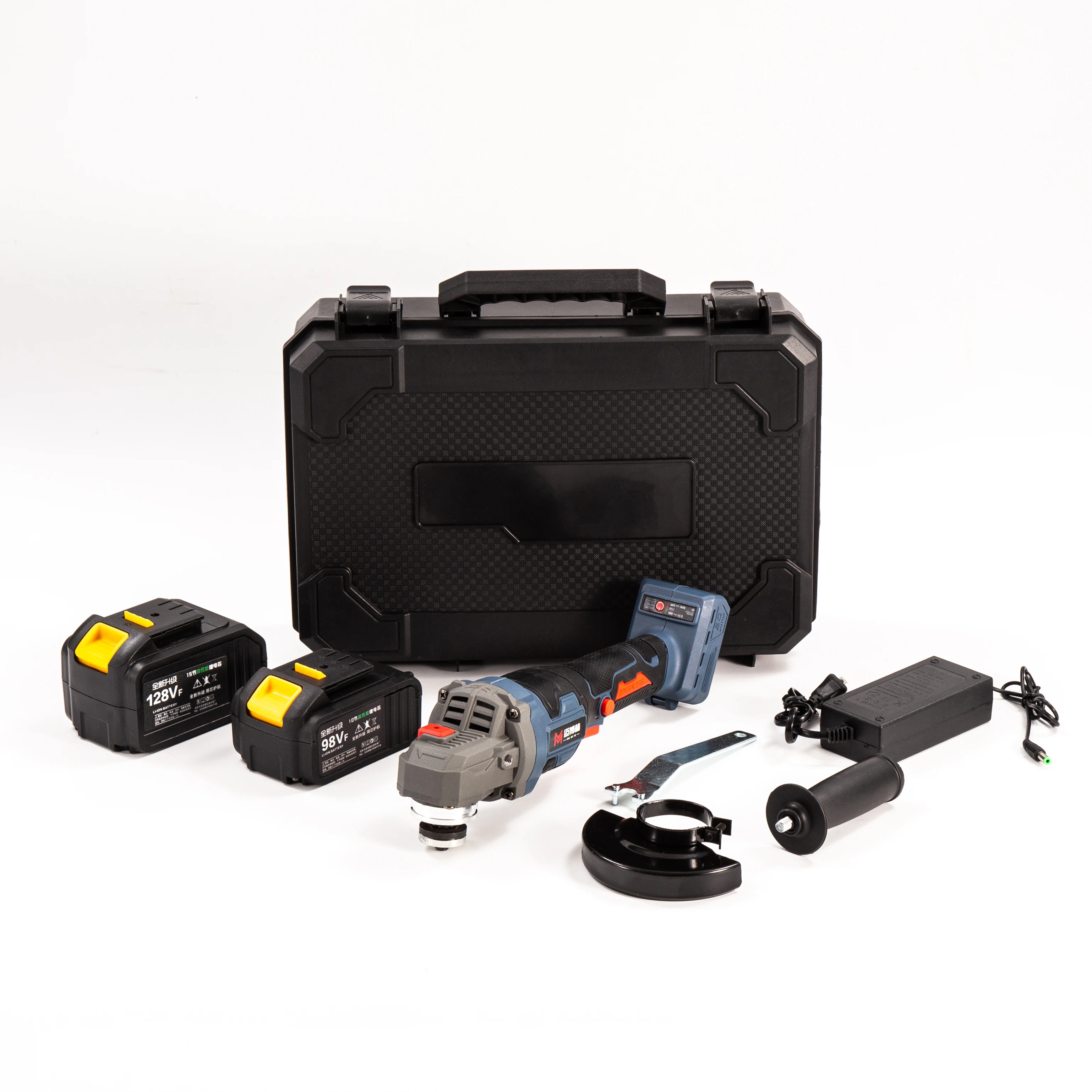 21V Electric Cordless Industrial Grade Mini Angle Grinder Battery Operated ProfessionalTrigger Switch 100mm Disc