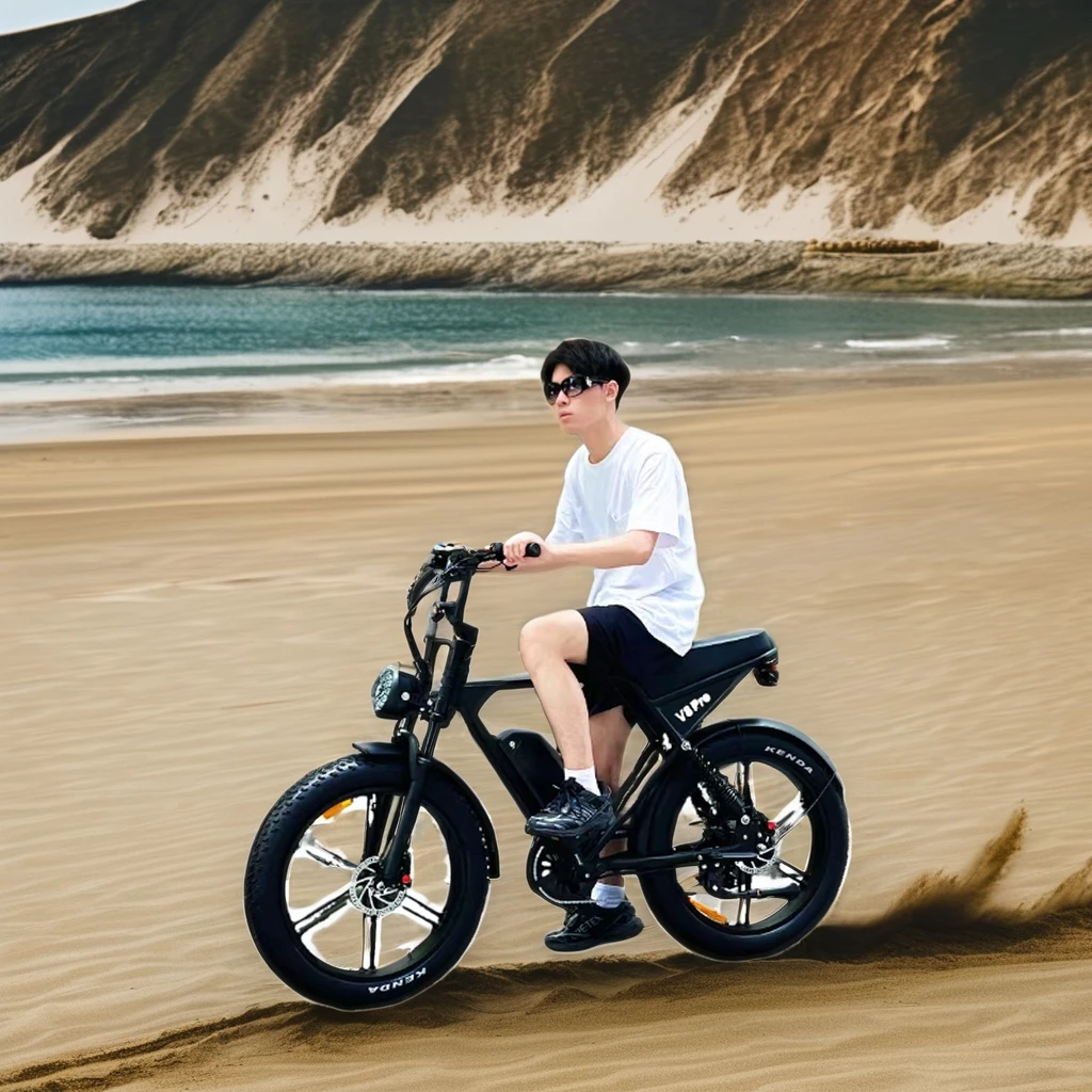 Hot Selling V8 Pro Plus Electric Mountain Bike Fat Tire Electric EU Warehouse 1000W E-Bike with 48V Electric Fatbike