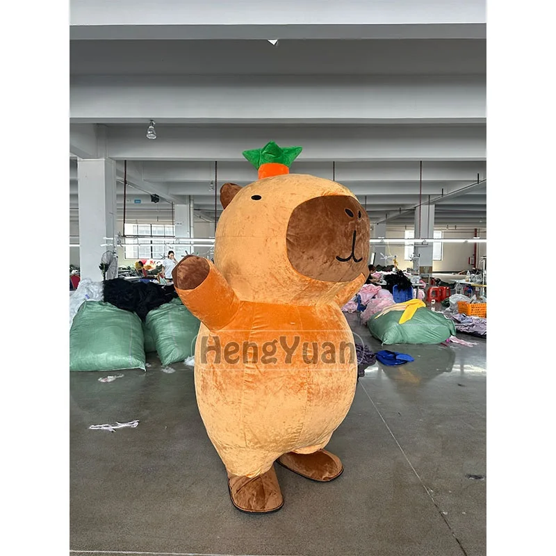 Hengyuan Hot SaleInflatable Kapibala Capy bara Mascot Costumes Advertising Events Party Cosplay Inflatable Animal Plush Dresses