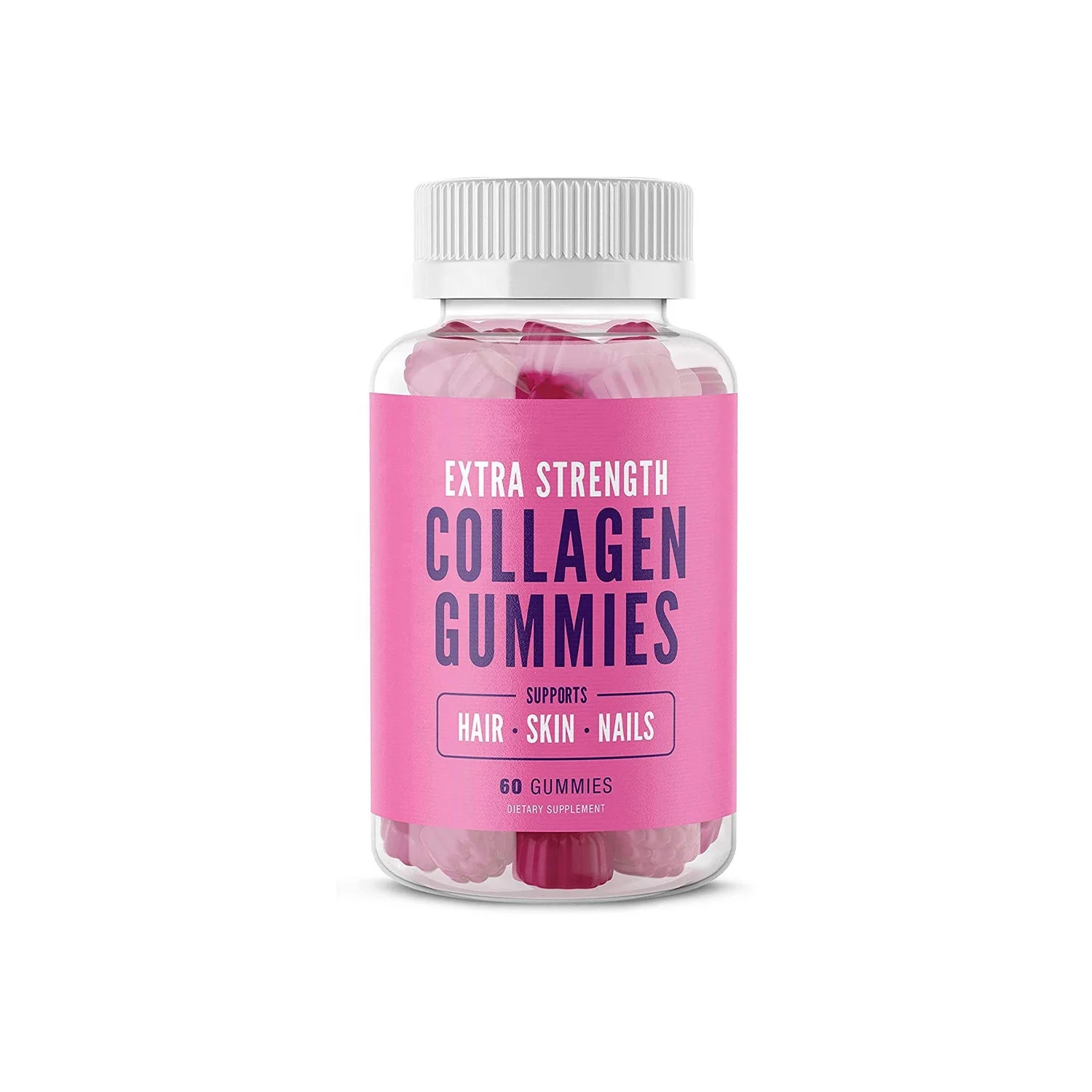 Hydrolyzed Collagen Gummies with Biotin Zinc Vitamin C and E Hair Growth Anti Aging Skin Care & Strong Nails