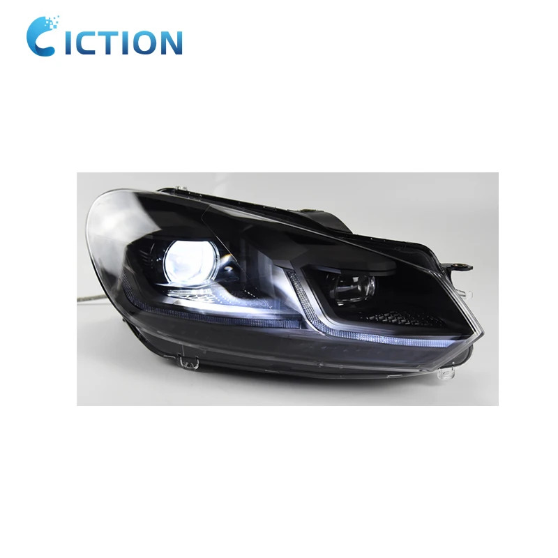 New Car Lights for VW Golf6 Golf 6 MK6 Headlight 2009-2012 R20 GTI Head Lamp Drl Projector Lens Automotive Accessories