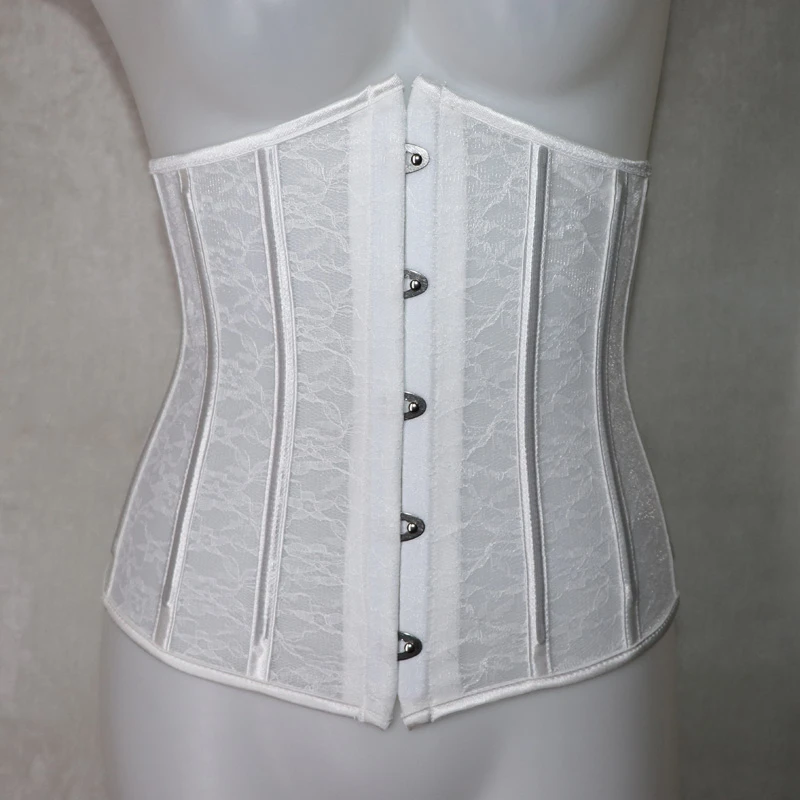 Sexy Corset Women Gothic Corset Top Curve Shaper Modeling Strap Slimming Waist Belt Lace Corsets Bustiers Black White