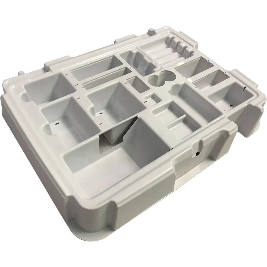 
Customized ABS glossy themorforming medical treatment storage tray 
