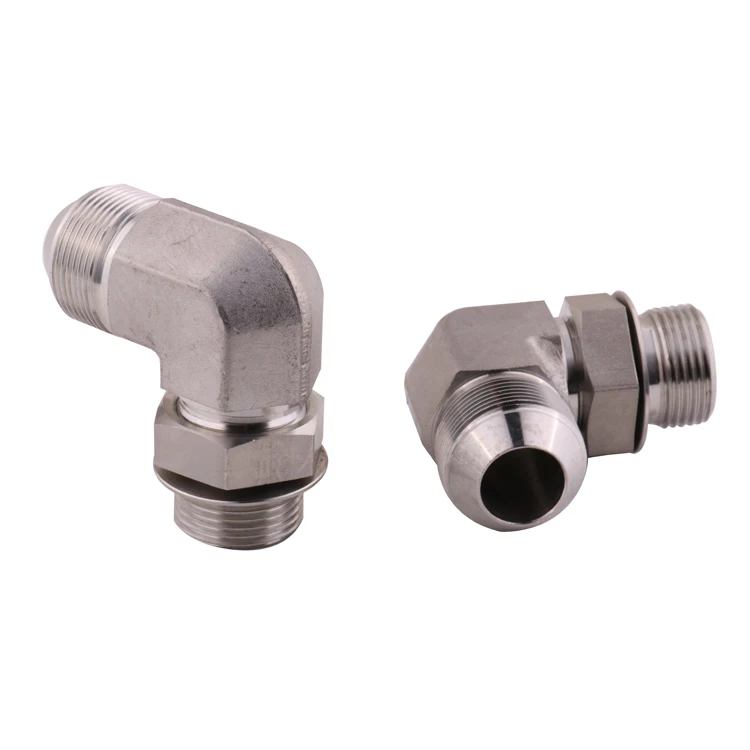 304/316 ss локоть fittings74 Конус штекер 90 градусов колено гидравлический адаптер с скрепленным уплотнением