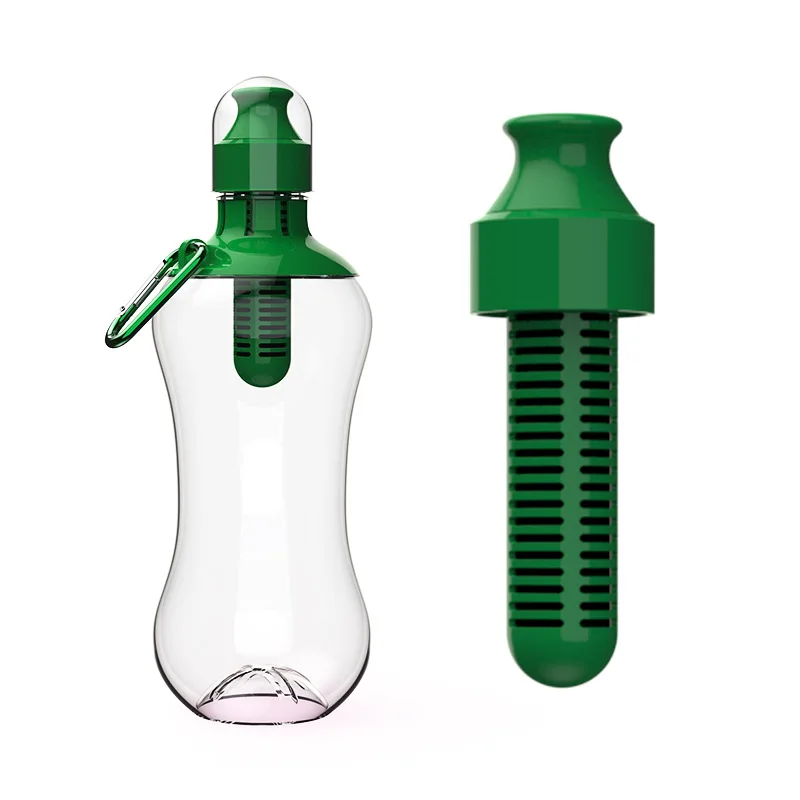 Wholesale 18.5oz outdoor portable activated carbon filter water bottle water bottle with filter