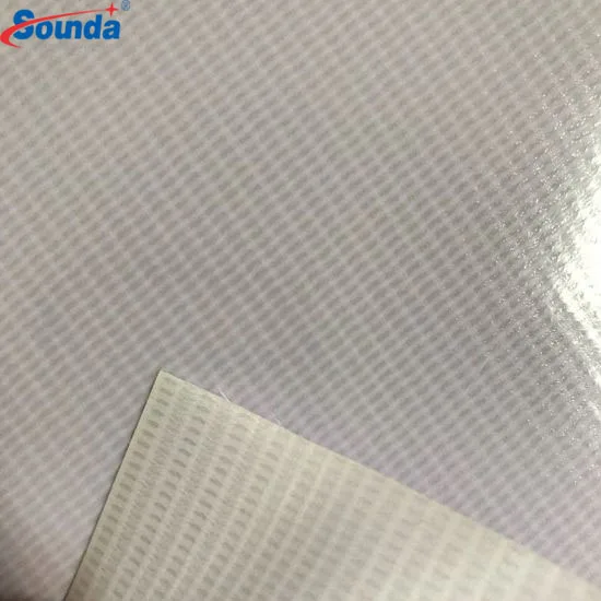 Backlit Billboard Raw Material Flex Banner Rolls Double White PVC Flex Banner