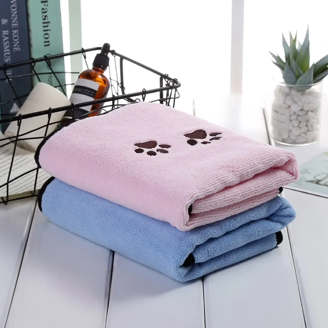 Wholesale Towels Pet Hair Cleaning Use Washable Quick Dry Absorbent Microfiber Dog Towel