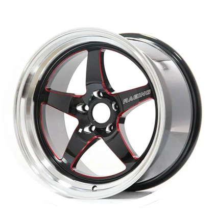 15 17 18 inch concave mesh design black 4holes 5x114.3 deep dish rims 5 Split Spoke alloy wheels